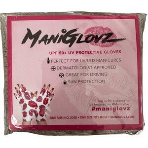ManiGlovz UPF 50+ UV Protective Gloves For Manicures & Driving One Pair O/